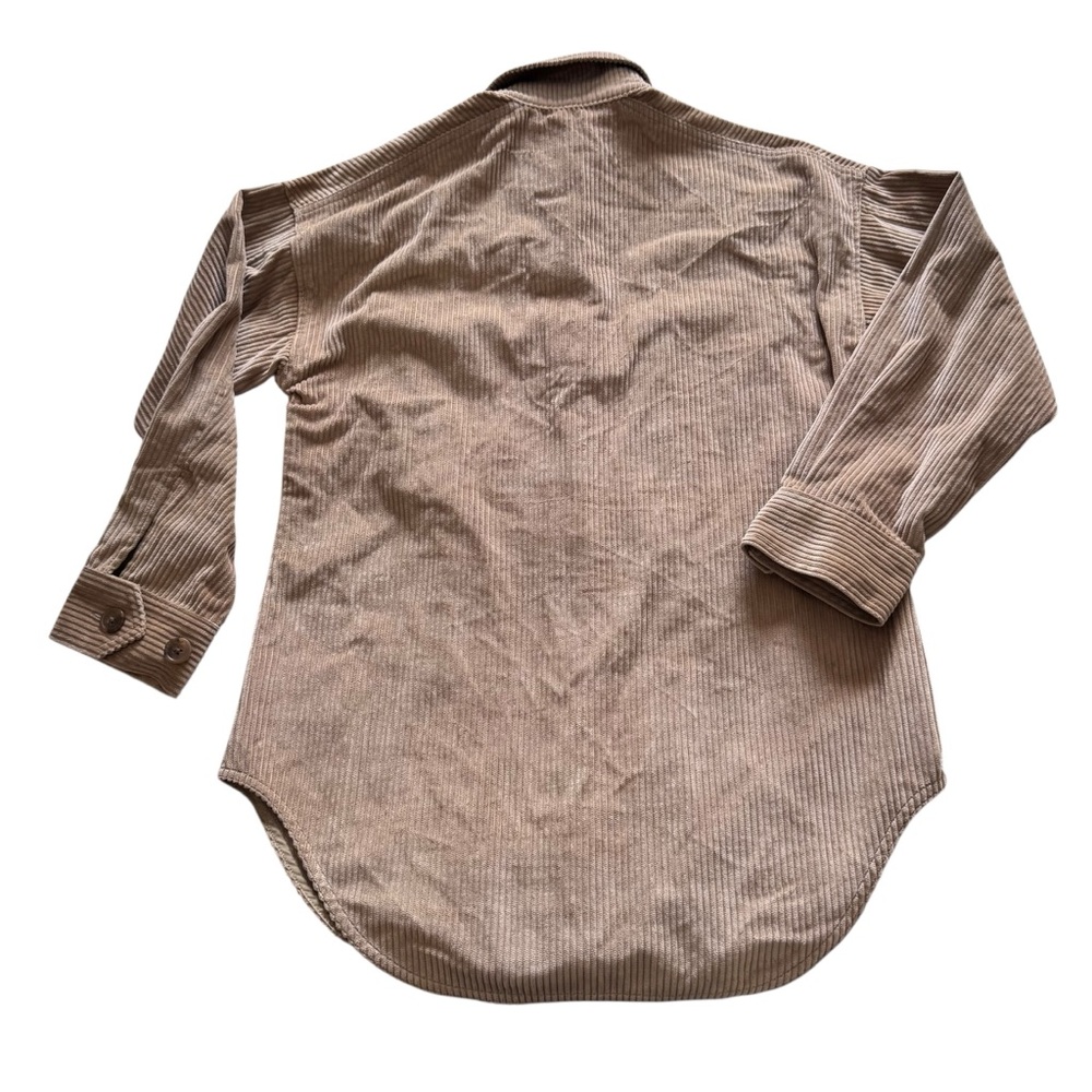 Aritzia Babaton Corduroy Shacket Shirt Jacket Women XXS Tan - Picture 5 of 7